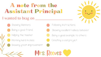 Preview of Principal Notes for Positivity!
