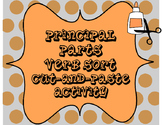 Principal Parts of Verbs Cut-and-Paste Sorting Activity