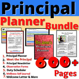 Principal Planner Bundle Resource Activities Forms Newslet