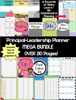 Preview of Principal Planner- Leadership Planner- Mega Bundle!