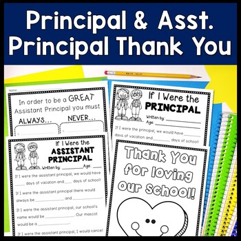 Preview of Principal and Assistant Principal Appreciation | Thank You Cards for Principals