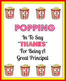 Principal popcorn tag