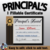 Principal's Certificates/Awards