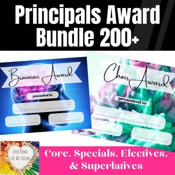 Preview of Principal's End of The Year Award Bundle - 200+ Class Awards