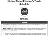 Principal's Yearly Schedule 