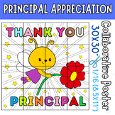 Principals Appreciation Day Collaborative Coloring Poster 