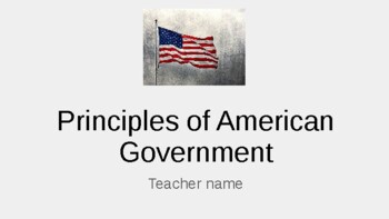 Preview of Principals of American Government- Drag & Drop Activity