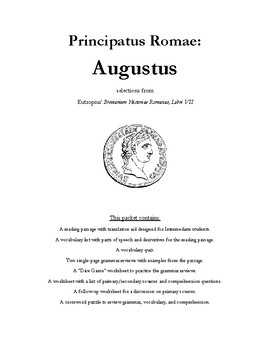 Preview of Principatus Packet: Augustus / Degrees of Adjectives / Participles