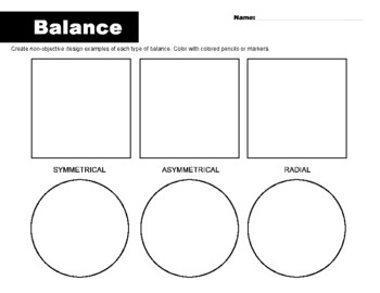 symmetrical balance art principle