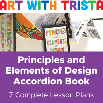 Preview of Principles and Elements of Design Accordion Book (7 Art Lessons)