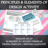 Principles and Elements of Design - Evaluate an Ad Handout