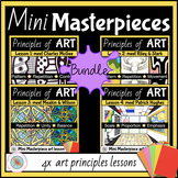 Principles of Art BUNDLE 4x art lesson plans with tutorial