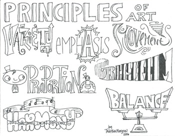 Preview of Principles of Art Illustration Handout