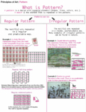 Principles of Art: Pattern Handout and Guide Sheet