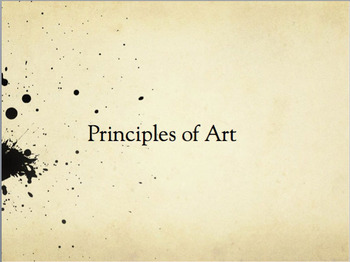 Preview of Principles of Art PowerPoint