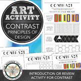 Principles of Design Activity, Elementary Art: Contrast Wo