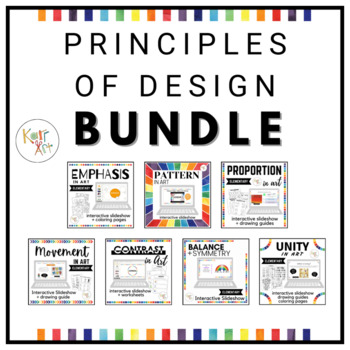Preview of Principles of Design Bundle | Elementary Art