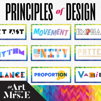 Preview of Principles of Design | Classroom Visuals