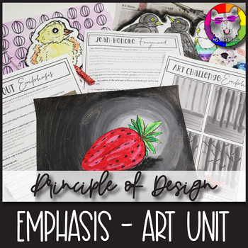 Preview of Principles of Design Emphasis Art Lessons, Activities, Worksheets, Art Projects