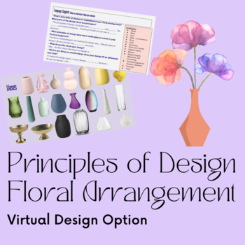 Preview of Principles of Design Floral Arrangement: Virtual Option