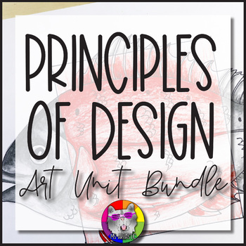 Preview of Principles of Design Lessons: Art Unit Bundle, Activities, Worksheets,