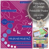 Movement, Principles of Design Printable Poster, Modern Vi