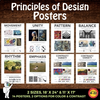 Principles Of Design Posters 7 Posters By A Space To Create Art