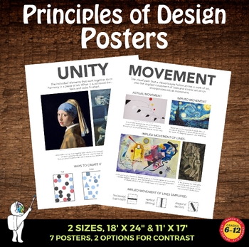 principles of design posters  7 postersa space to