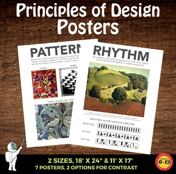 principles of design posters  7 postersa space to