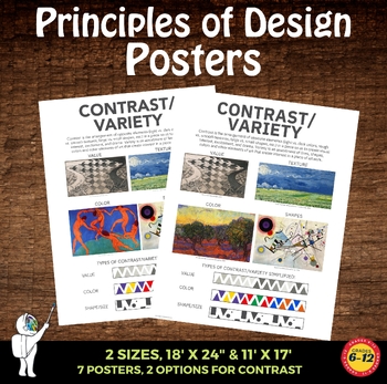 principles of design posters  7 postersa space to