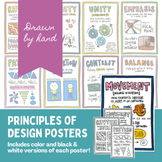 Principles of Design - Posters, Worksheets, Word Wall