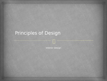 Preview of Principles of Design Power Point