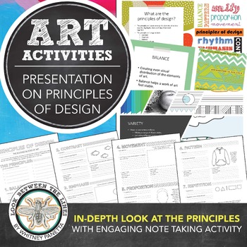 Preview of Principles of Design Presentation, Elementary, Middle, High School Art Activity