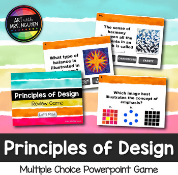 Preview of Principles of Design Review Game (Interactive PowerPoint Art Game)