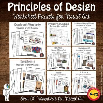 Preview of Principles of Design Worksheets & Mini-Lessons Bundle- 39 Handouts