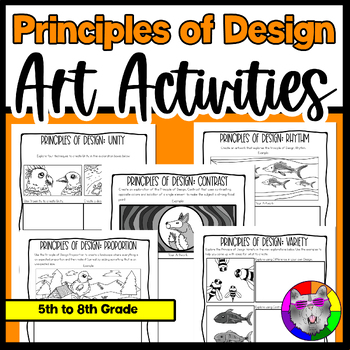 Preview of Principles of Design Worksheets & Activities for Elementary, Middle, High School