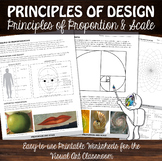 Principles of Design Worksheets - Principle of Proportion 