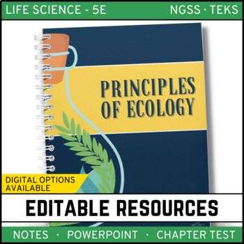 Preview of Principles of Ecology PowerPoint, Notes and Test