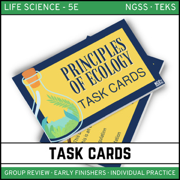 Preview of Principles of Ecology Task Cards