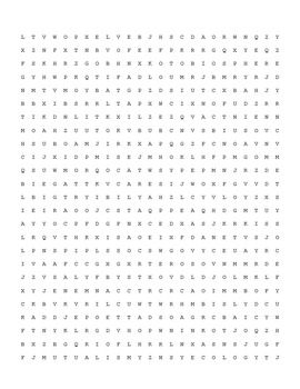 Preview of Principles of Ecology Word Search