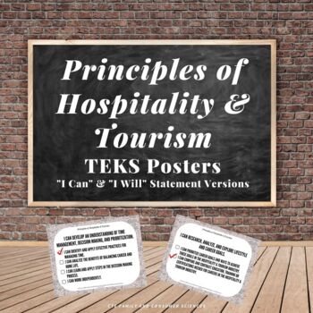 Preview of Principles of Hospitality and Tourism TEKS Posters (Knowledge & Skills) - PDF