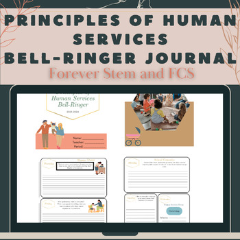 Preview of Principles of Human Services Bell Ringer/Warm-up Journal Entire Year-CTE