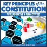 7 Principles of the Constitution Activity with PPT Card So