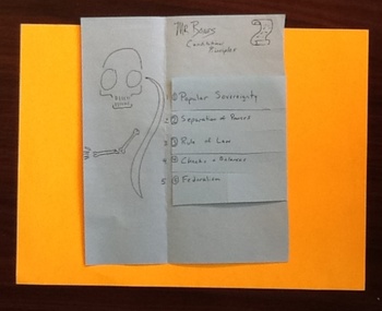 Preview of Mr. Bones' Principles of the U.S. Constitution (The Best Foldable Ever)
