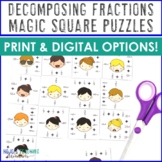 Print & Digital 4th Grade Decomposing Fractions Worksheet 