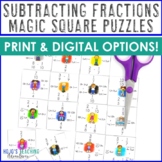Print AND Digital Subtracting Fractions Games, Activities,