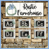 Print Alphabet Mini-Posters - RUSTIC FARMHOUSE Themed