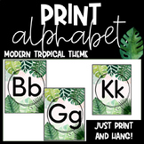 Print Alphabet {Modern Tropical Theme}