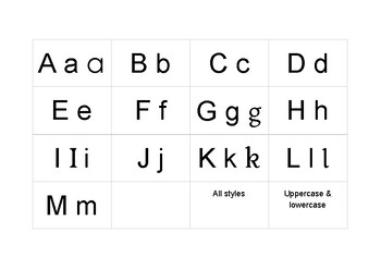 Preview of Print Alphabets