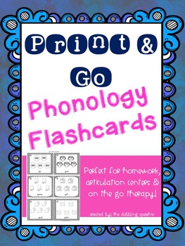 Preview of Low Prep Phonology Flashcards for Speech Therapy